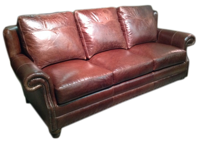houston good leather sofa