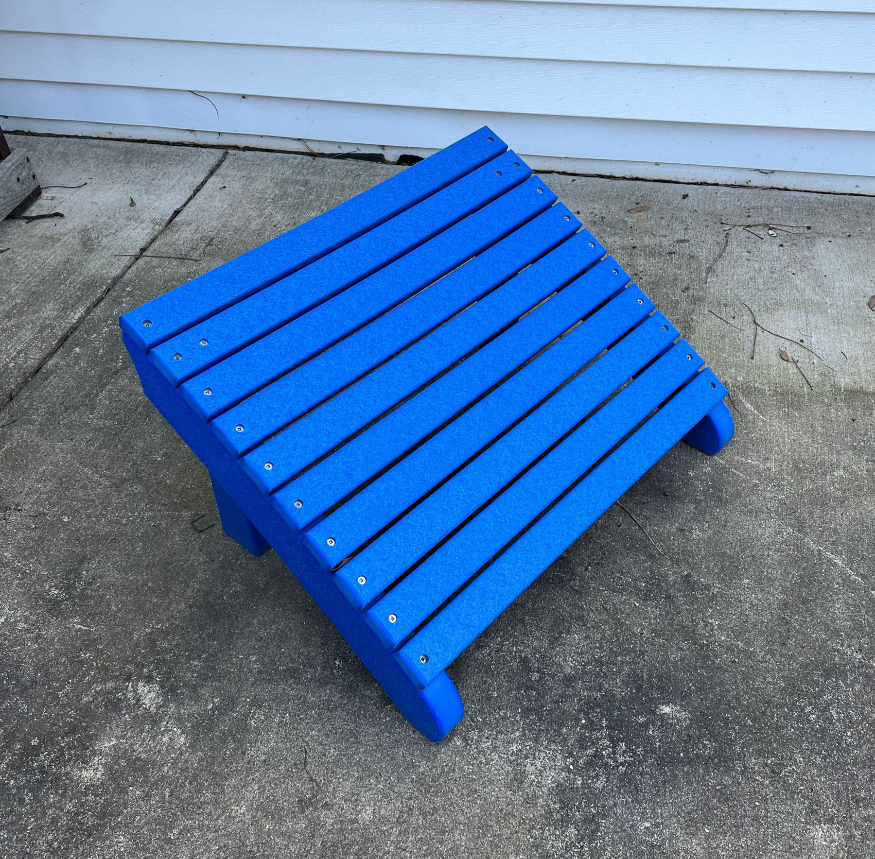 Deluxe Adirondack Footrest in Blue