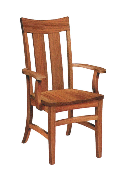 Galveston Shaker Arm Chair with Wood Seat