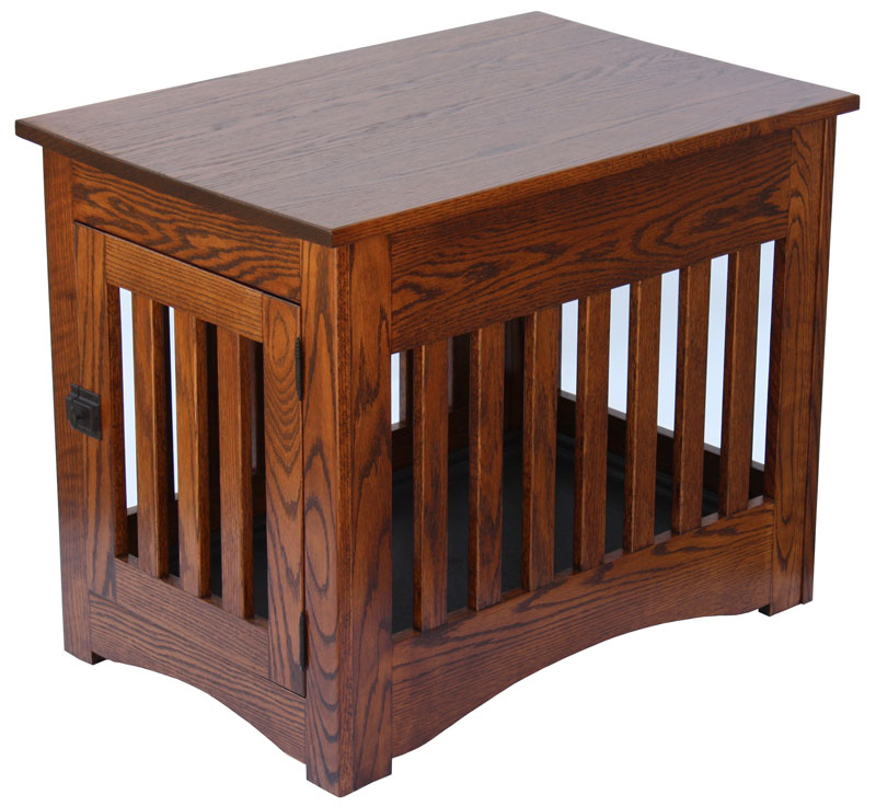 dog cage end table