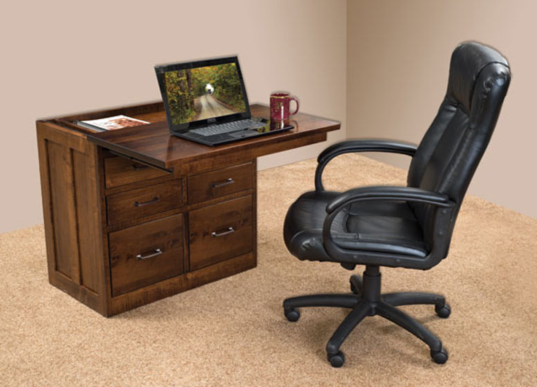 34 Inch Laptop Efficiency Desk Ohio Hardwood Furniture