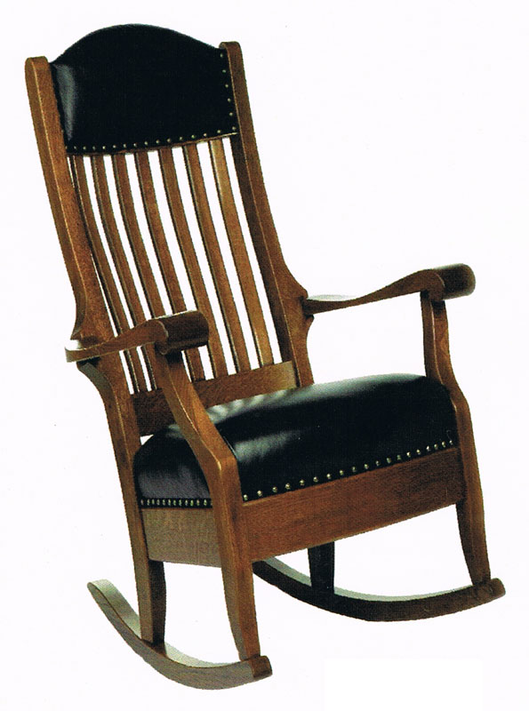 Aunties Rocker in Solid Hardwood - Ohio Hardwood Furniture