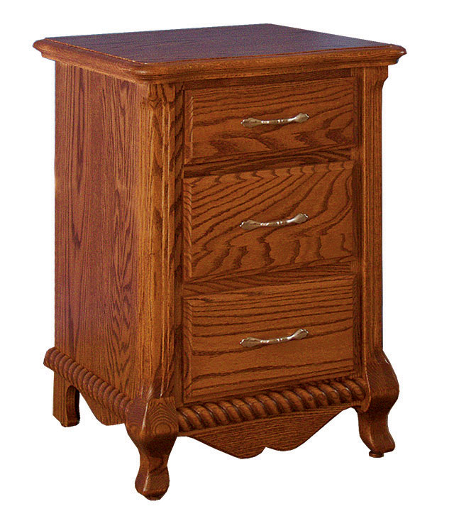 Classic Narrow 3 Drawer Nightstand Ohio Hardwood Furniture