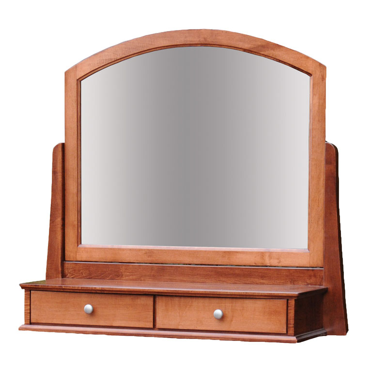 Crescent Arched Mirror and Jewelry Box
