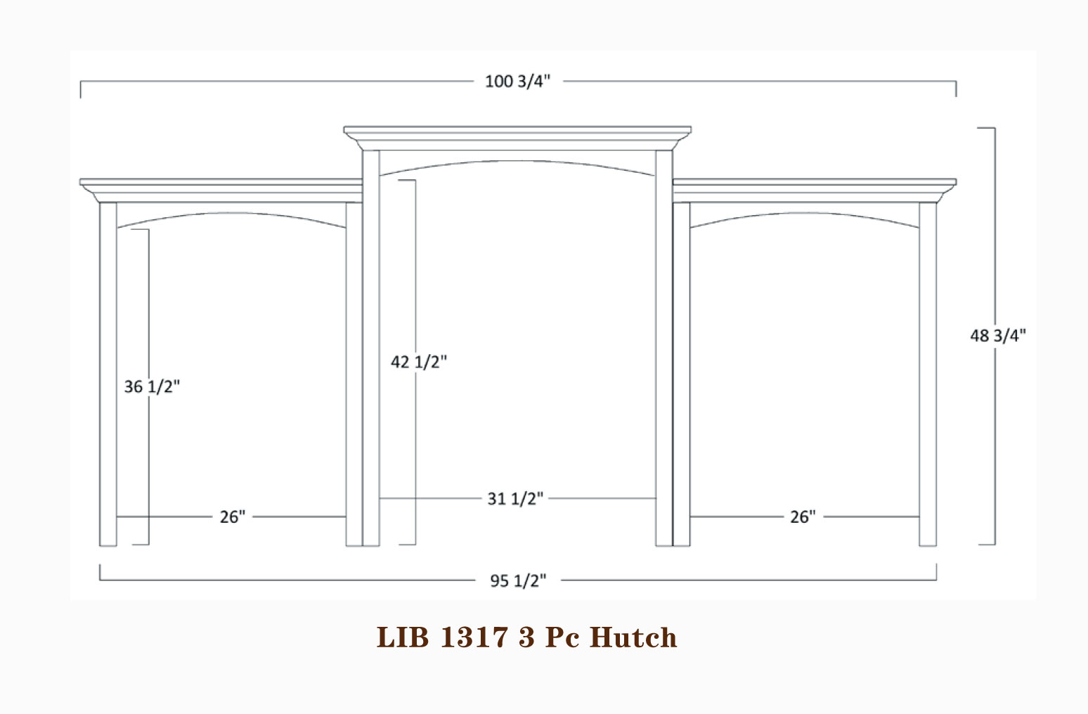 liberty-series-98-inch-base-and-three-piece-hutch-ohio-hardwood-furniture